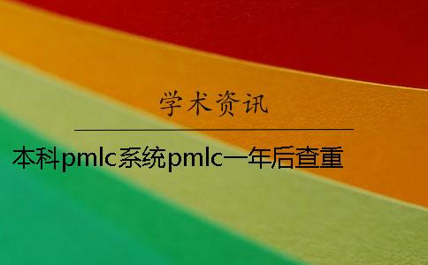 本科pmlc系统pmlc一年后查重