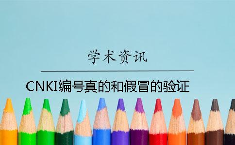 CNKI编号真的和假冒的验证